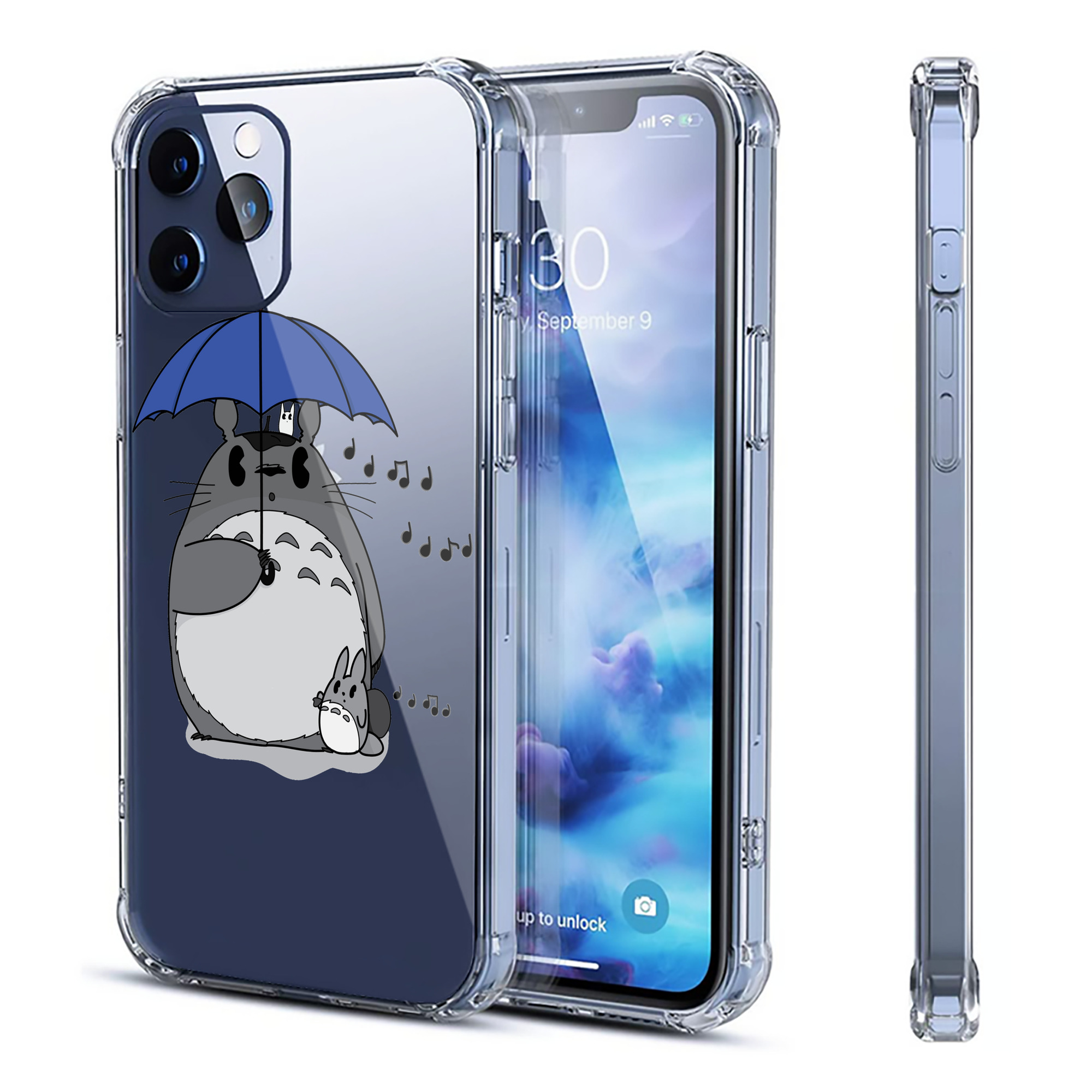 （画像用） となりのトトロ 草壁メイ 草壁サツキ My Neighbor Totoro Satsuki Kusakabe Mei Kusakabe 【iPhone 12シリーズ対応】透明スマホケース（クリアソフトケース）